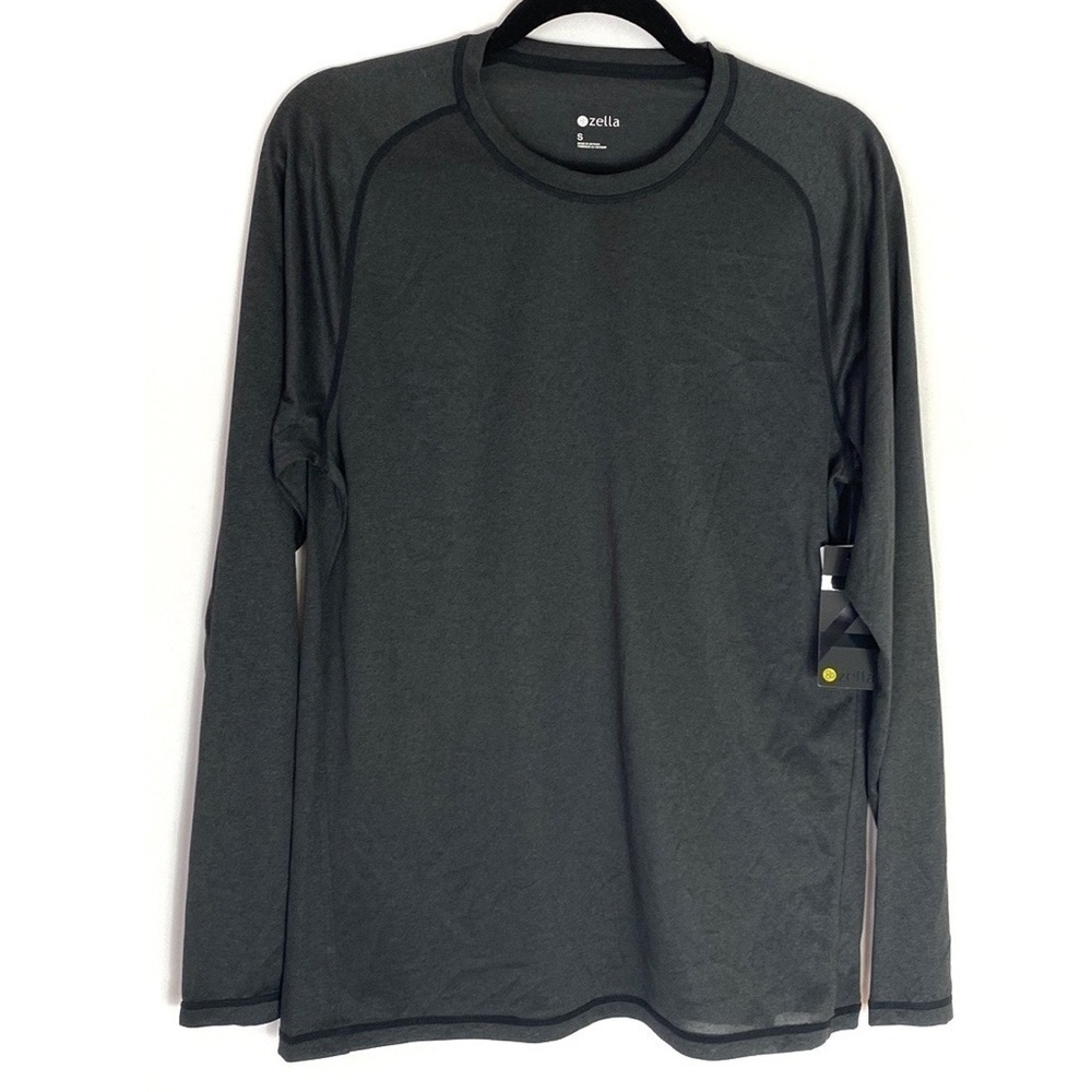 Zella Men’s gray performance long sleeve tee shirt Small
